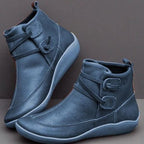 Damen Komfortable Stiefel mit modischem Schnallenverschluss R&B