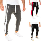 Herren Sportliche Jogginghose mit seitlichen Reißverschlusstaschen und elastischem Bund
