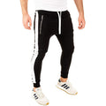 Herren Sportliche Jogginghose mit seitlichen Reißverschlusstaschen und elastischem Bund