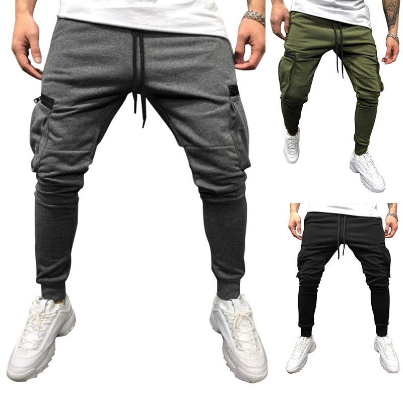 Herren modische Cargohose mit elastischem Bund und praktischen Taschen