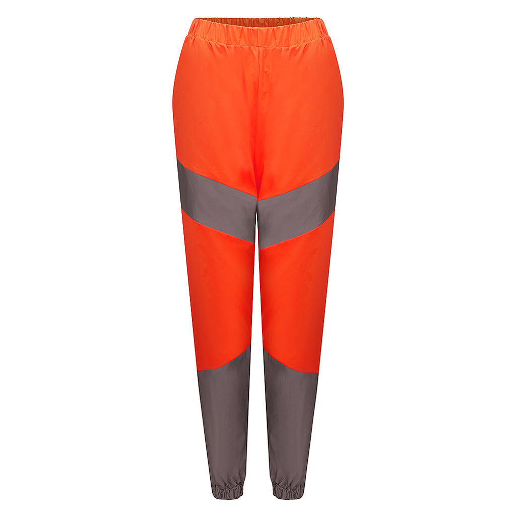 Damen Trainingshose mit modischen Kontrastdetails und elastischem Bund