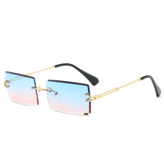 Heidi-Mode | Modische Rechteckige Sonnenbrille Im Retro Stil