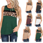 Damen Tanktop mit modischem Leopardenmuster und sportlichem Schnitt