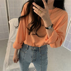 Damen Langarmshirt mit lässigem Schnitt und zeitlosem Design
