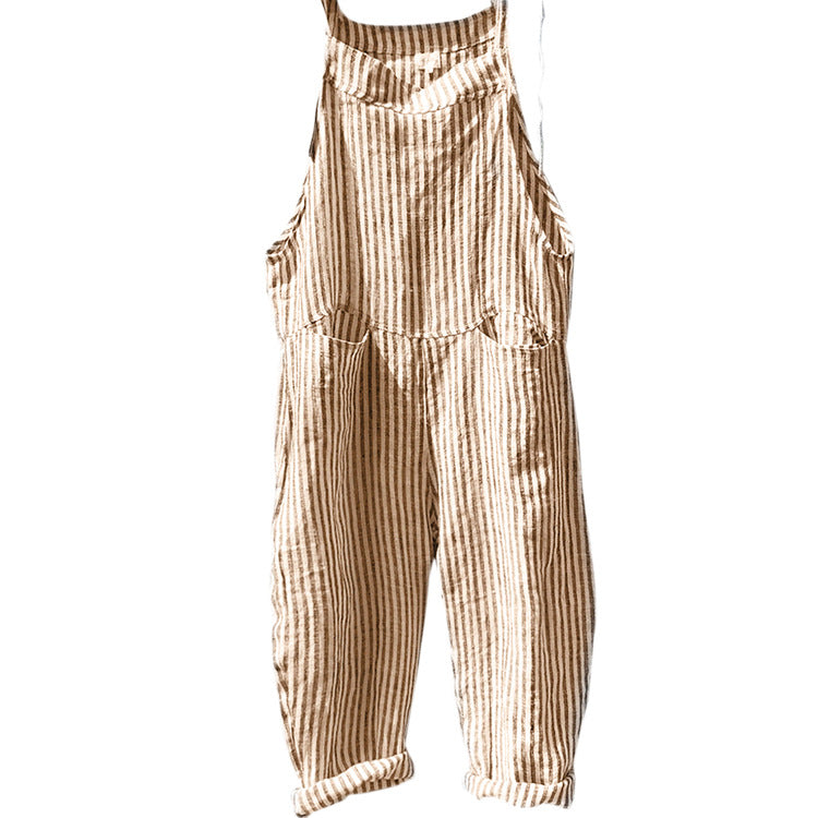Damen Lässiger Jumpsuit mit lässigem Schnitt und praktischen Taschen R&B