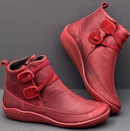 Damen Komfortable Stiefel mit modischem Schnallenverschluss R&B
