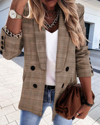 Damen glitzernder Blazer mit luxuriösen Details R&B