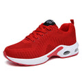 Damen nan leichte Strick-Fitnesssneaker mit sichtbarer Luftkammer-Dämpfung und viskoelastischer Innensohle R&B