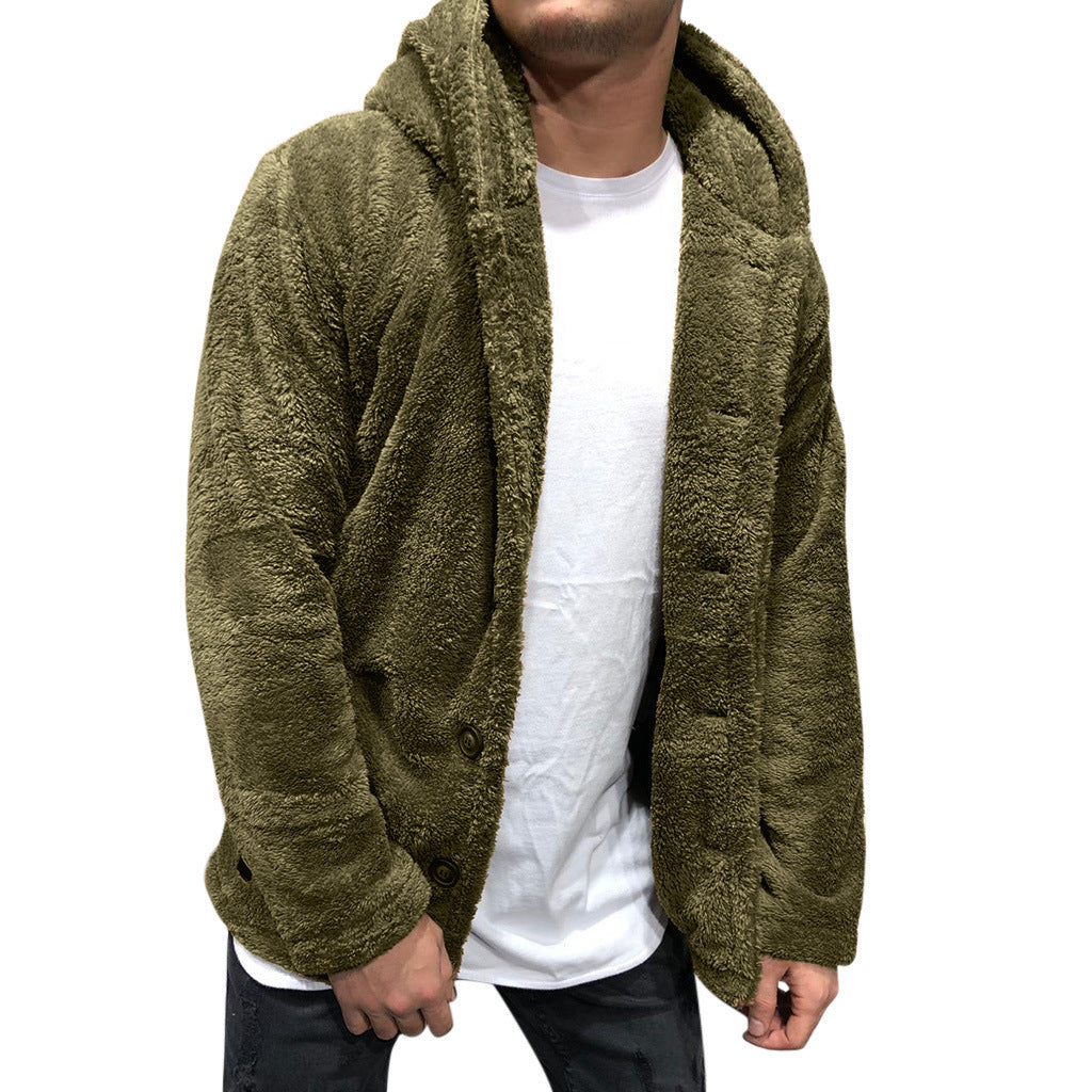 Herren kuschelige Fleecejacke R&B