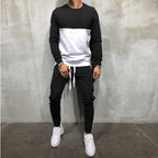 Herren modisches Sweatshirt- und Jogginghosen-Set mit funktionalen Taschen