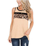 Damen Tanktop mit modischem Leopardenmuster und sportlichem Schnitt