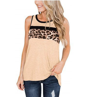 Damen Tanktop mit modischem Leopardenmuster und sportlichem Schnitt