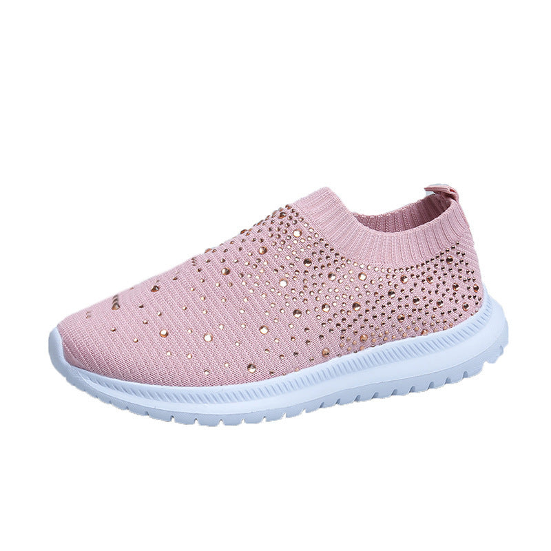 Damen Sneaker mit funkelnden Strassdetails R&B