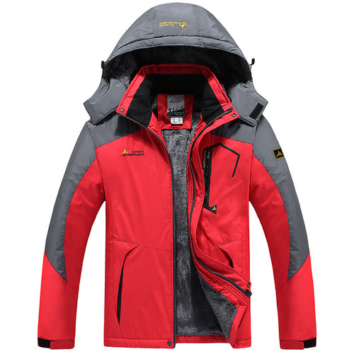 R&B | Wetterbeständiger Skiwinterjacke mit Kapuze