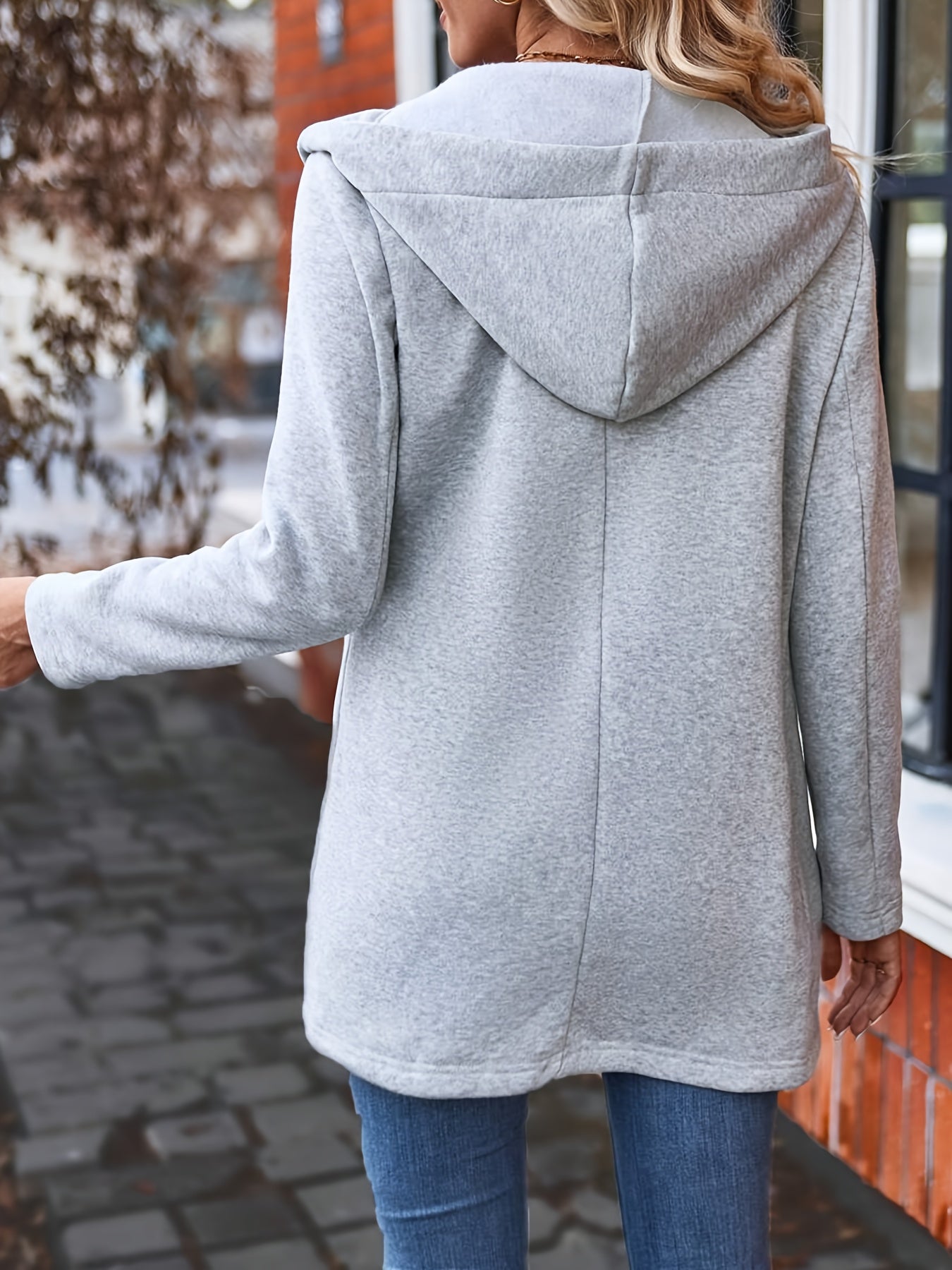 R&B | Reißverschlussjacke mit Kapuze Polyester/baumwolle Lässig und Komfortabel