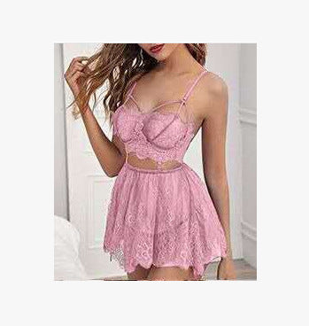 Damen Spitzen-Babydoll mit verführerischen Details R&B