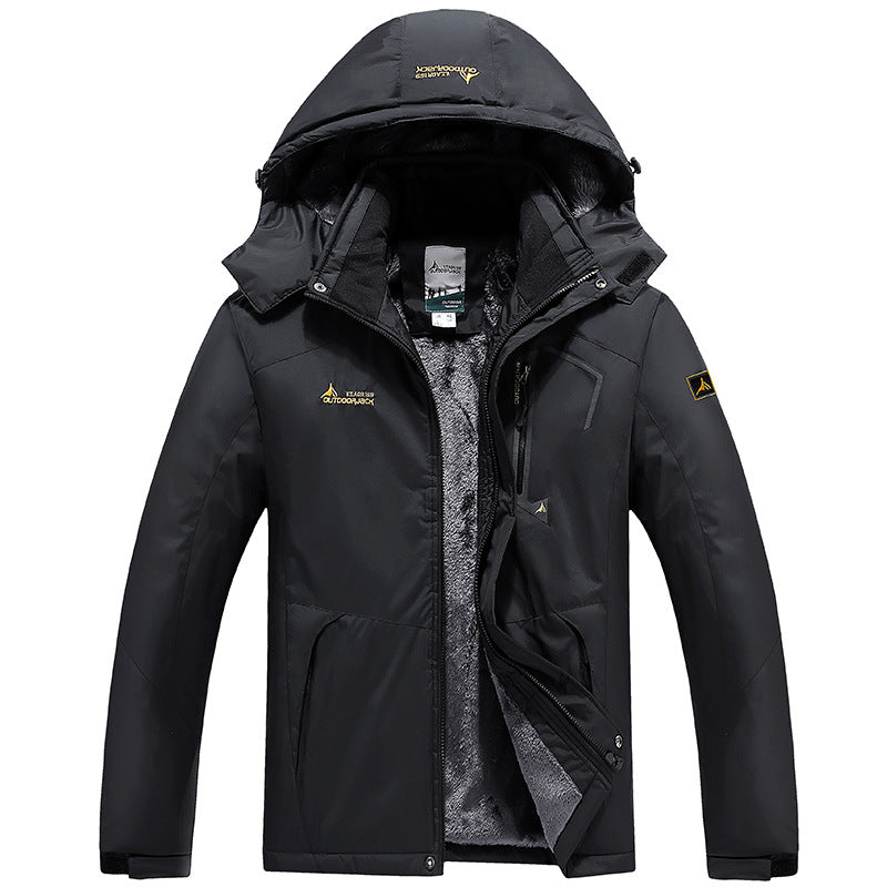 R&B | Wetterbeständiger Skiwinterjacke mit Kapuze