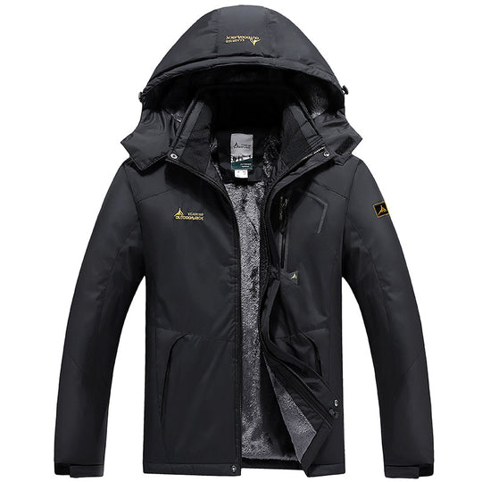 R&B | Wetterbeständiger Skiwinterjacke mit Kapuze