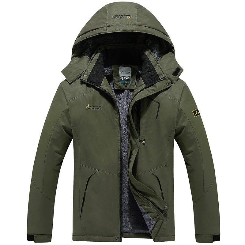 R&B | Wetterbeständiger Skiwinterjacke mit Kapuze