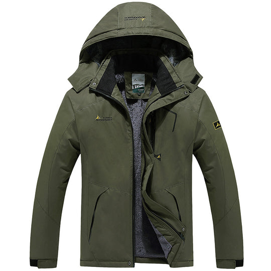 R&B | Wetterbeständiger Skiwinterjacke mit Kapuze