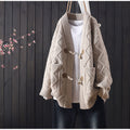 Damen Grobstrickjacke mit einzigartigem Zopfmuster und praktischen Taschen R&B