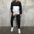Herren modisches Sweatshirt- und Jogginghosen-Set mit funktionalen Taschen