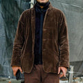 R&B | Relaxed Fit Cordjacke Kragenknopf-Jacke