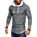 Herren lässiger Kapuzenpullover mit durchgehendem Reißverschluss und innovativer Passform