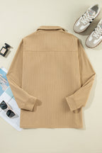 R&B | Cordurahemdjacke mit Rüschendetails Baumwollmischung Elegant und Modern