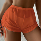 R&B | Badehose mit hoher Taille und Kordelzug aus Mesh