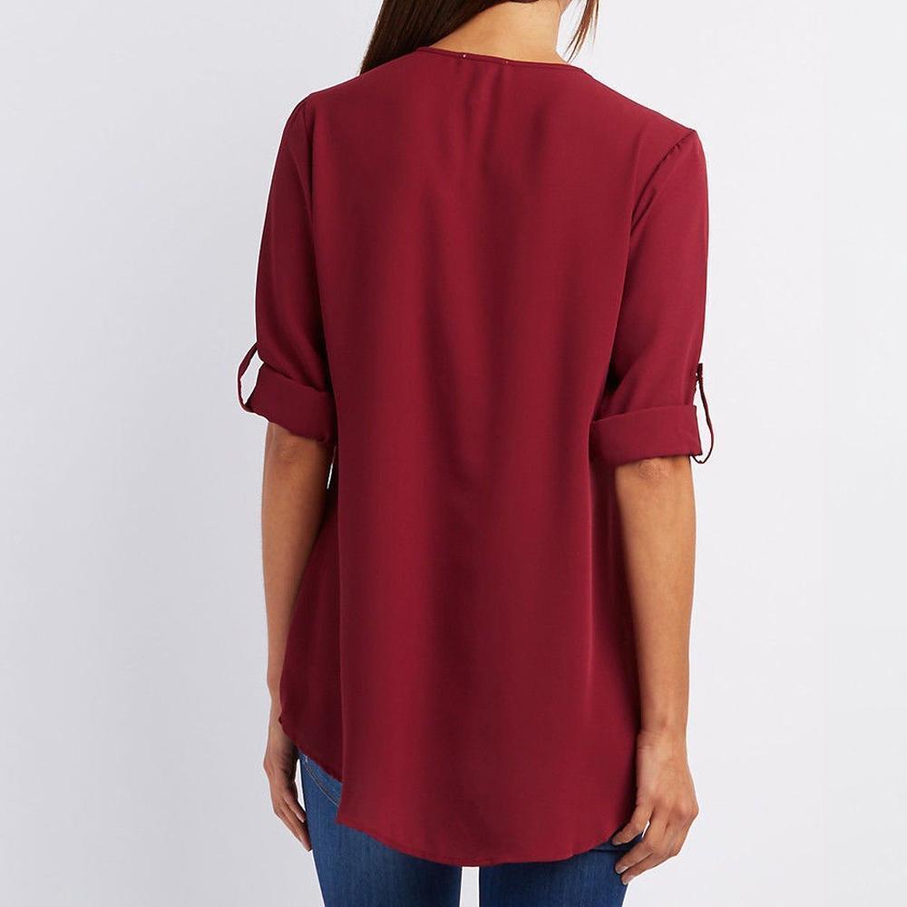 R&B | Langärmelige Lockere Bluse
