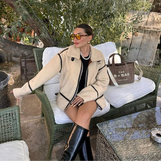 R&B | Teddyjacke mit Gemütlichem Futter