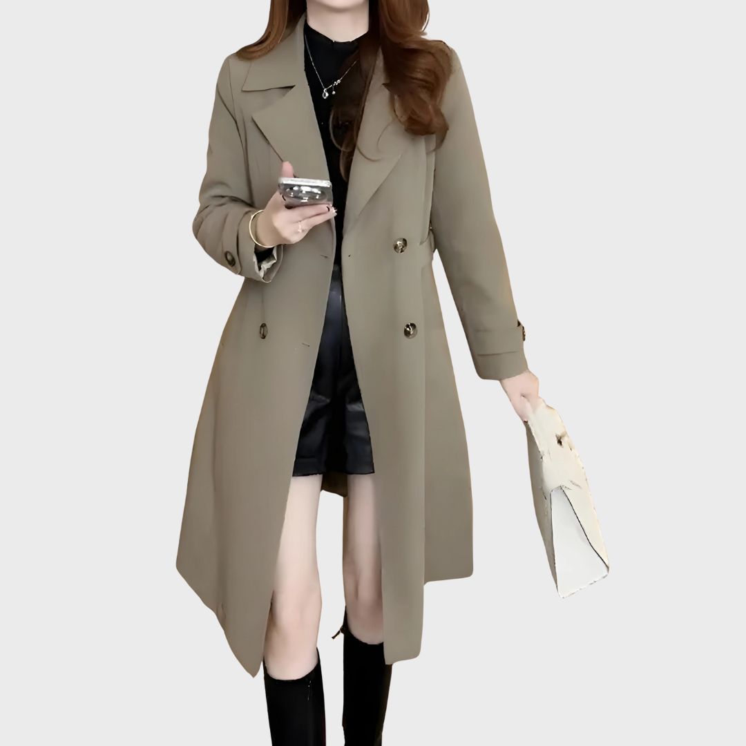 R&B | Doppelreihiger Trenchcoat für Frauen