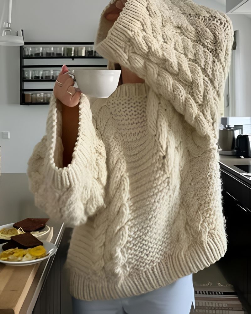 R&B | Gestrickter Übergrösse-Pullover