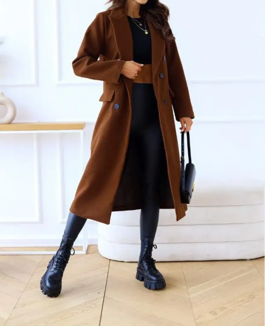 R&B | Lange Elegante Taillierte Trenchcoat Für Damen | Perfekt Für Herbst Und Winter