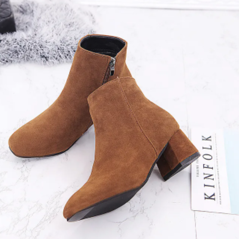 R&B | Moderne Wild Ankle Boots mit Bequemem Absatz Damen Ankle Boots