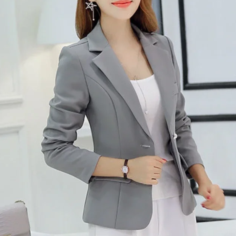 R&B | Taillierter Blazer mit Strukturierter Silhouette und Einem Knopf