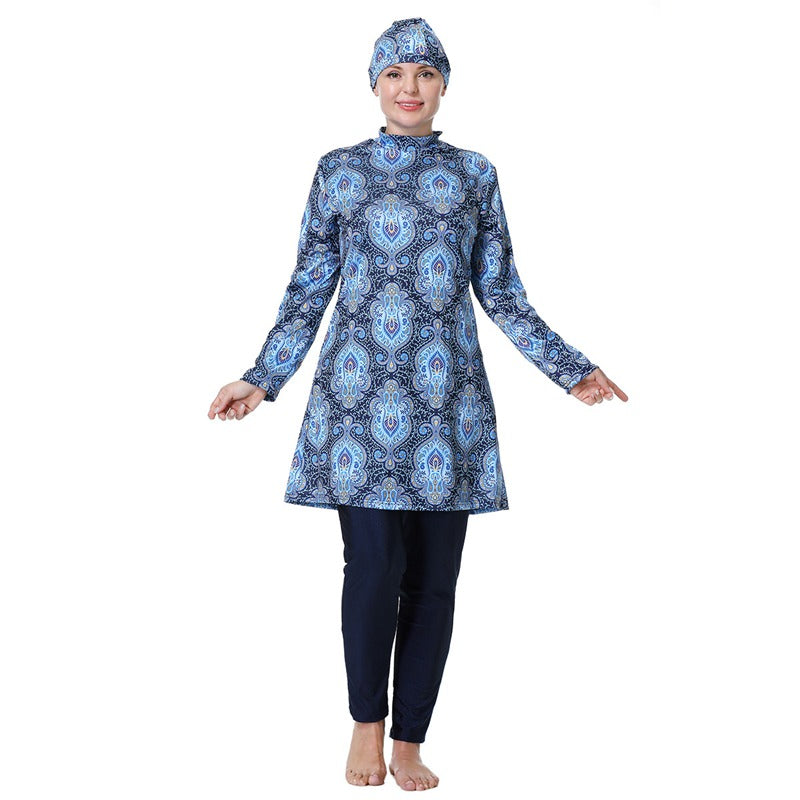 R&B | 3Xl 8Xl Gedruckte Halal Arabische Frauen BadR&Bekleidung Badeanzug Burkinis
