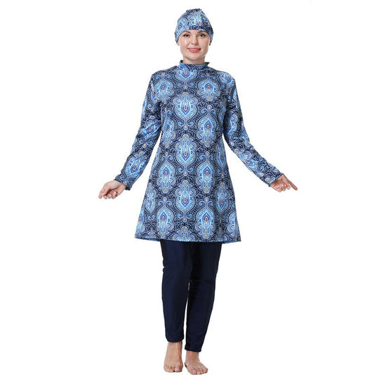 R&B | 3Xl 8Xl Gedruckte Halal Arabische Frauen Badebekleidung Badeanzug Burkinis