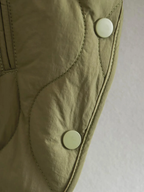 R&B | Elegante Langarm-Steppjacke mit Ein-Knopf-Verschluss Ideal für Herbst/Winter