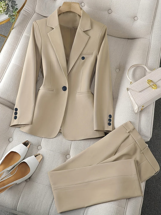 R&B | Klassischer Stil mit Revers-Blazer-Set