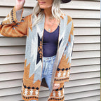R&B | Strickjacke mit Geometrischem Print