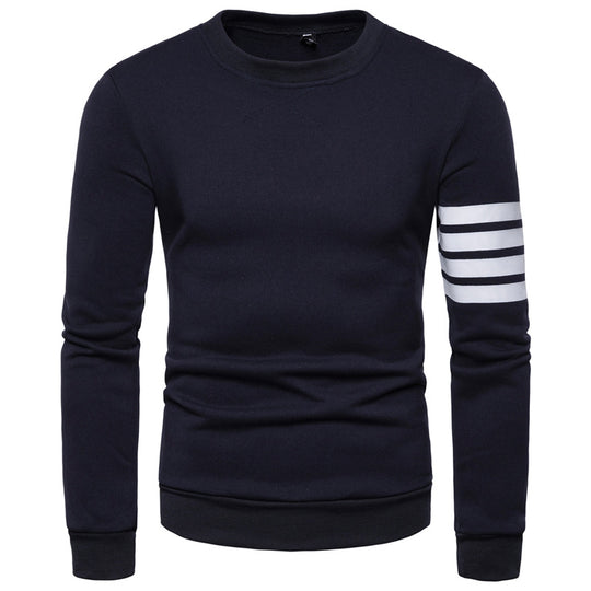 Herren modischer Sweatshirt mit sportlichem Streifen-Design R&B