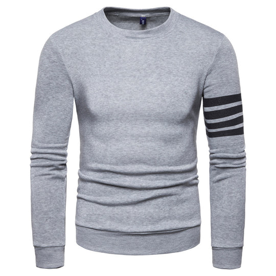 Herren modischer Sweatshirt mit sportlichem Streifen-Design R&B
