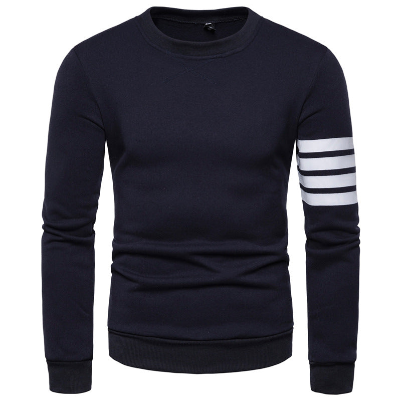 Herren modischer Sweatshirt mit sportlichem Streifen-Design R&B