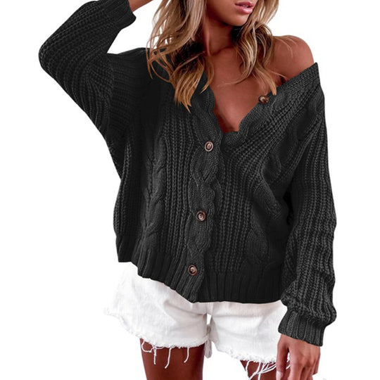 Damen Strickjacke im lässigen Oversize-Stil R&B
