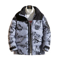 R&B | Bedruckte wattierte Jacke