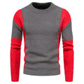 Herren modischer Strickpullover mit strukturiertem Design und einzigartigen Farbdetails