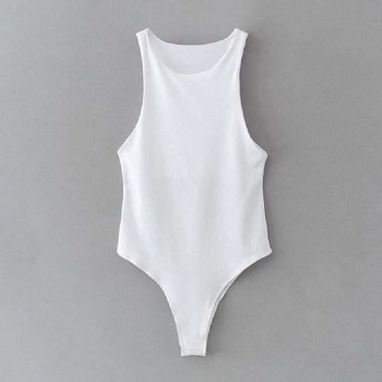 Damen Körpernahes Trägertop mit elegantem Rundhalsausschnitt und weichem Material R&B