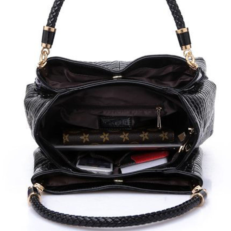 R&B | Schultertasche mit Krokodil Muster